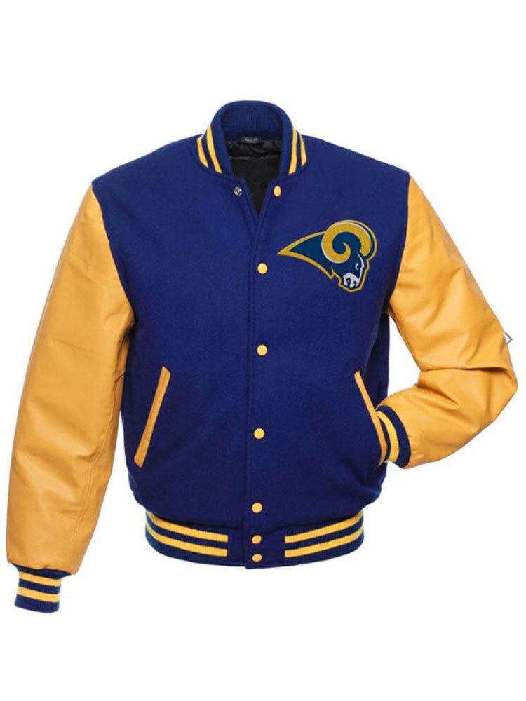 Los Angeles Chargers Starter Enforcer Satin Varsity Full-Snap Jacket -  Powder Blue/Gold