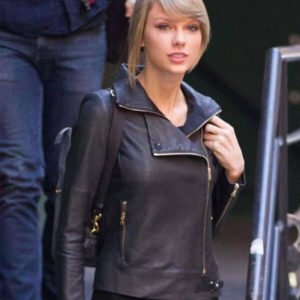 Taylor-Swift-Leather-Black-Jacket