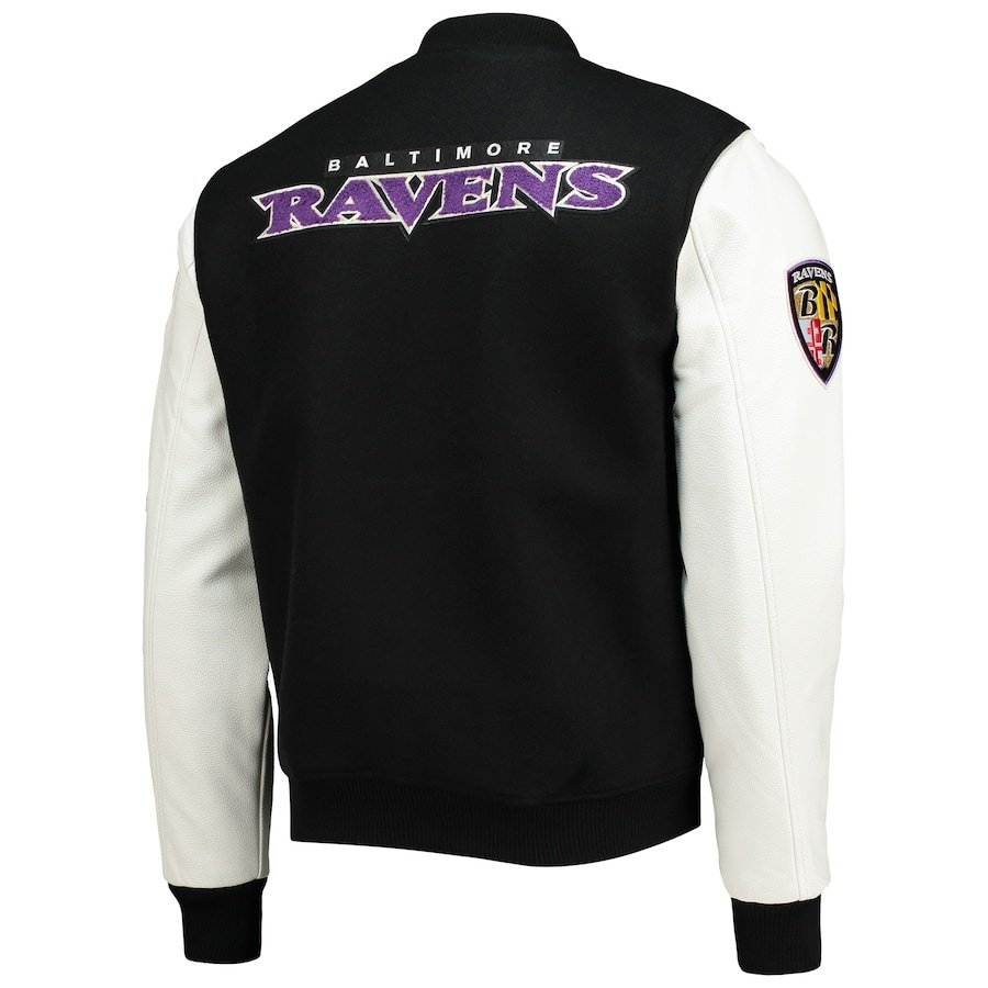 Bartolemo Baltimore Ravens NFL Bomber Leather Jacket