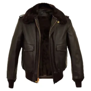 Mens Vintage Leather Flight Jacket