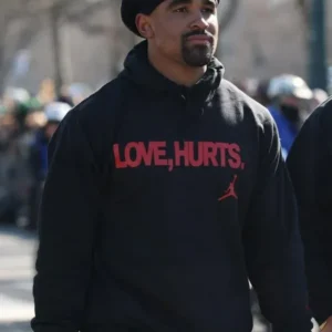 Jalen Hurts Love Hurts Black Hoodie