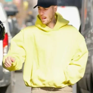 Justin Bieber 2025 NYC Yellow Hoodie