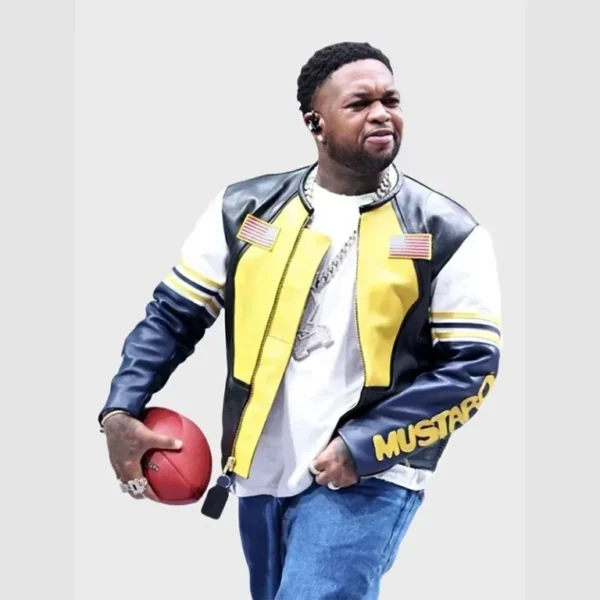 Super Bowl LIX Mustard Leather Jacket - Image 10