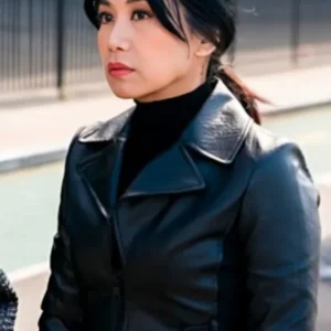 The Equalizer S5 Liza Lapira Cropped Leather Jacket